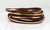 Lederband - braun/gold - 5 x 1,5 mm