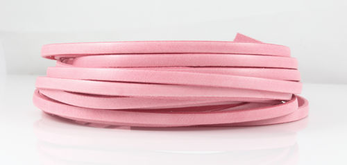 Lederband - rosa - 5 x 2 mm