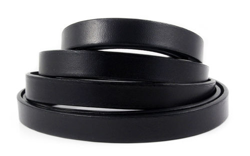 Lederband - schwarz - 10 x 2 mm