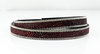 Lederband - rot, Echsenprägung, Kette - 10 x 2,5 mm