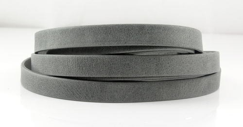 Nappalederband - grau - 10 x 2 mm