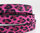 Lederband - Leopard, pink - 10 x 2,5 mm