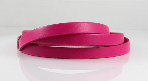 Lederband - pink - 10 x 2 mm