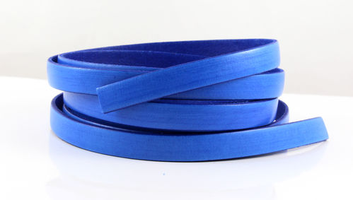 Lederband - blau - 10 x 2 mm