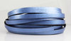 Lederband - blau metallic - 10 x 2 mm