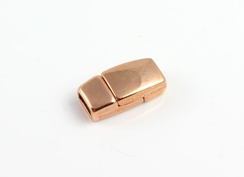 Zamak Magnetverschluss - rose vergoldet - Ø 5 x 2 mm