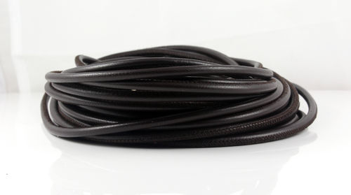 Nappalederband - dunkelbraun - Ø 4 mm