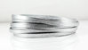 Nappalederband - silber - 6 x 2 mm