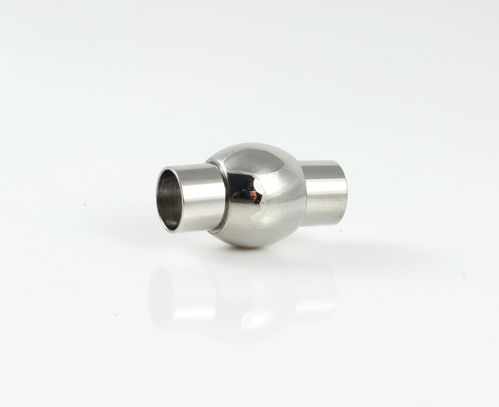 Edelstahl Magnetverschluss "Lampion" - poliert - Ø 6 mm
