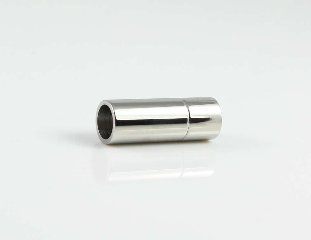 1 Edelstahl Hebeldruckverschluss Magnetverschluss für 11x5.5mm Lederband 5LP