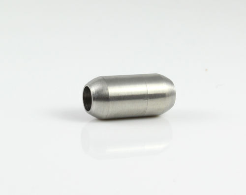 Edelstahl Magnetverschluss - matt - silber - Ø 5 mm