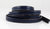 Nappalederband - navy blau, Ziernaht - 10 x 2 mm
