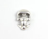 Zamak Verschluss "Skull" - versilbert - Ø 4 - 5 mm