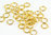 Binderinge - golden - gehärtet - 7 x 1 mm (10 g, ca. 76 Stück)