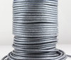 Rundlederband - metallic stahlgrau - Ø 2,5 mm