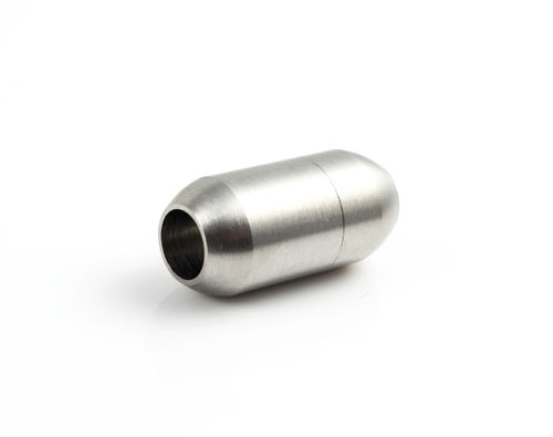 Edelstahl Magnetverschluss - matt - silber - Ø 3 mm