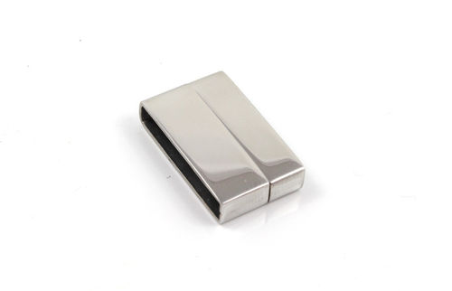 Edelstahl Magnetverschluss - poliert - Ø 20 x 3,5 mm