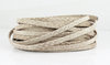 Nappalederband - beige snake - 5 x 1,5 mm