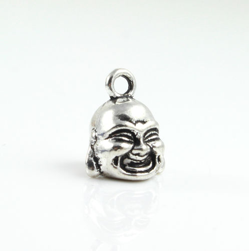 Endkappe "Buddha"- antik silber - Ø 5 mm