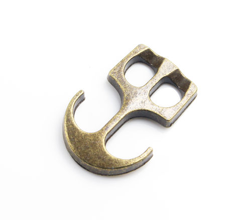 Ankerverschluss - bronze - Ø 6,5 x 5 mm, 29 x 19 mm