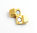 Zamak Magnetverschluss - vergoldet - Ø 5 x 2 mm