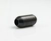 Edelstahl Magnetverschluss - matt - schwarz - Ø 4 mm