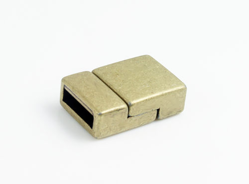 Zamak Magnetverschluss -  bronze - Ø 10 x 2,5 mm