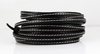Lederband - schwarz- Naht - 5 x 2 mm
