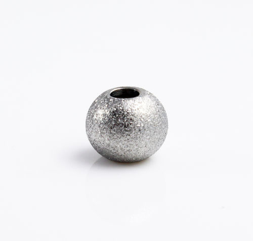 Edelstahl Schiebeperle-Stardust-silber-Ø 2,2 mm-8x6,5 mm