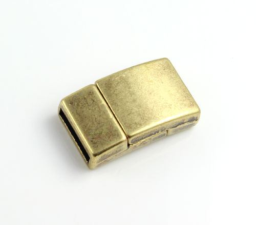Zamak Magnetverschluss - bronze - Ø 10 x 2 mm