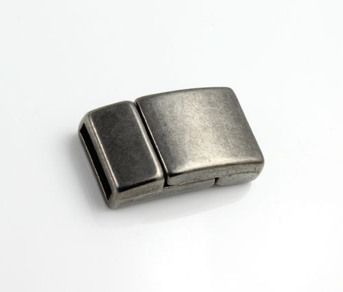 Zamak Magnetverschluss - anthrazit - Ø 10 x 2 mm