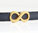 Zamak Schieber Infinity - vergoldet - Ø 10 x 2 mm - 24 x 12,5 mm