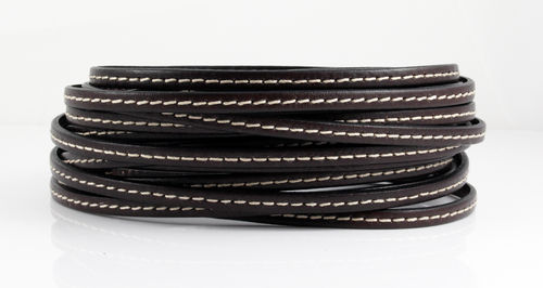 Lederband - braun - Naht - 5 x 2 mm