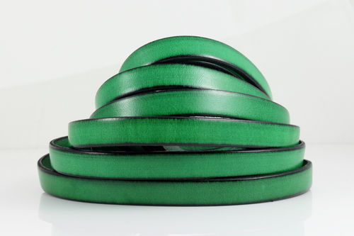 Lederband - grün - 10 x 2 mm