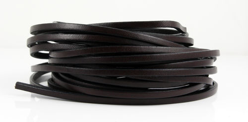 Lederband - dunkelbraun - 3 x 1,7 mm