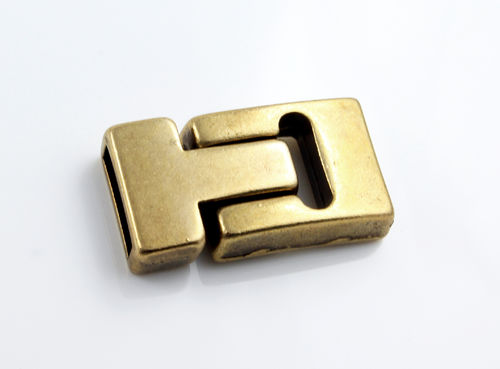 Zamak Magnetverschluss- bronze -Ø 13 x 3 mm