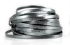 Nappalederband - anthrazit metallic - 5 x 1,2 mm