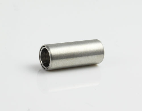 Edelstahl Magnetverschluss - matt - silber - Ø 4 mm