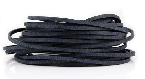 Lederband - vintage grau - 3 x 1,7 mm