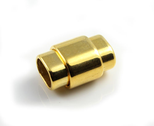 Zamak Magnetverschluss-vergoldet-Ø 10 x 7 mm