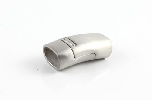 Edelstahl Magnetverschluss-matt-Ø 10 x 7 mm