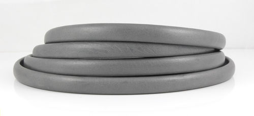 Nappalederband - grau - Ø 10 x 4,5 mm