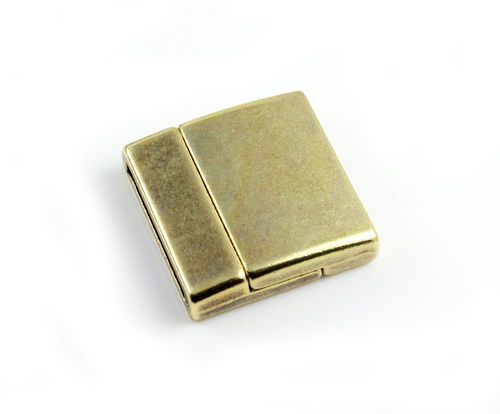 Zamak Magnetverschluss - bronze - Ø 20 x 2,5 mm