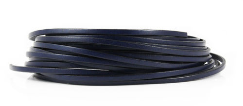 Lederband - dunkelblau- 3 x 1,7 mm