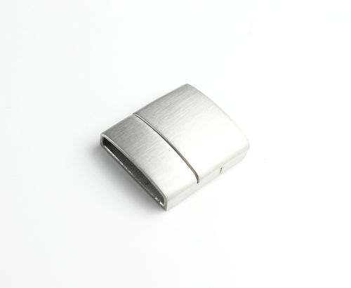 Edelstahl Magnetverschluss-matt-Ø 18 x 4,5 mm