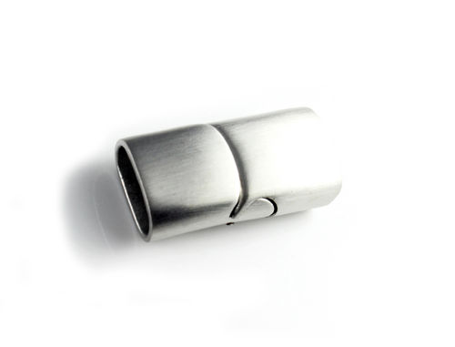 Edelstahl Magnetverschluss-matt-Ø 10 x 5 mm