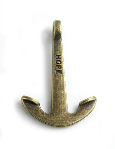 Ankerverschluss - bronze - Ø 3,5 mm-39 x 26 mm