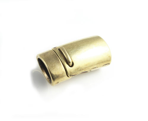 Zamak Magnetverschluss- bronze -Ø 10 x 7 mm
