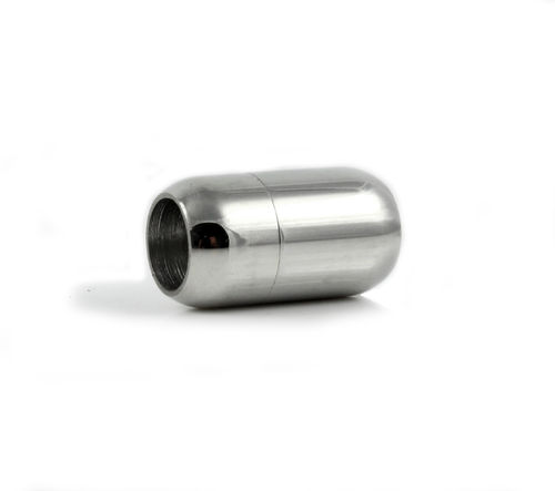 Edelstahl Magnetverschluss - poliert - silber - Ø 8 mm