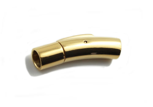 Edelstahl Hebeldruckverschluss - poliert -golden- Ø 5 mm